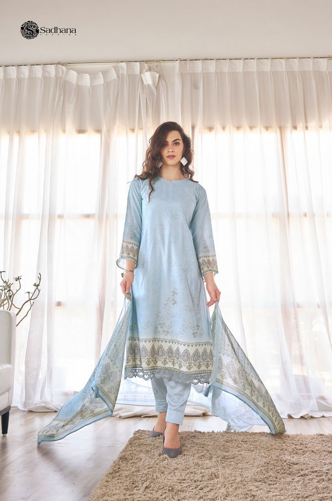 The Secret Garden By Sadhana Muslin Silk Digital Printed Salwar Kameez Wholesale Price In Surat